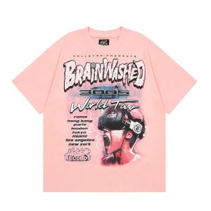 Hellstar Shirt Designer T-shirt Mens Tshirt Streetwear Hip Hop Fashion T-shirt Unisexe