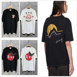 tshirt concepteur t-shirts rhude chemise graphique tee vêtements vêtements hipster vintage tissu lavé rue graffiti
