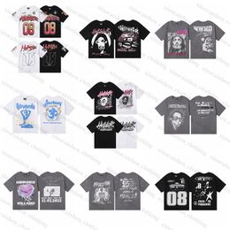 Hellstar shirt hellstar t shirt heren dames designer tshirt graphic tee kleding kleding hipster gewassen stof Street graffiti belettering folie print 100 katoen