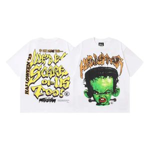 Hellstar Shirt Men Designer Mens T-shirts SHROPS CORDES COUPE HEURS HEURS GRAPHIQU
