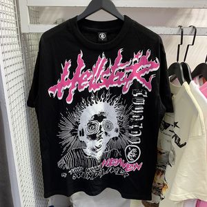 Hellstar Shirt Mannen Designer T-shirt 2023 Korte Mouw Tee Mannen Vrouwen Hoge Kwaliteit Streetwear Hip Hop Mode Hell Star Hellstar Hellstar T-shirt Korte 36SW