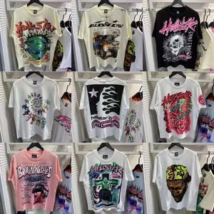 Hellstar Shirt Men's T-shirts 2023 chemise à manches courtes Tee Men Femmes de haute qualité Streetwear Hip Hop Fashion T-shirt Star Hellstar Shir