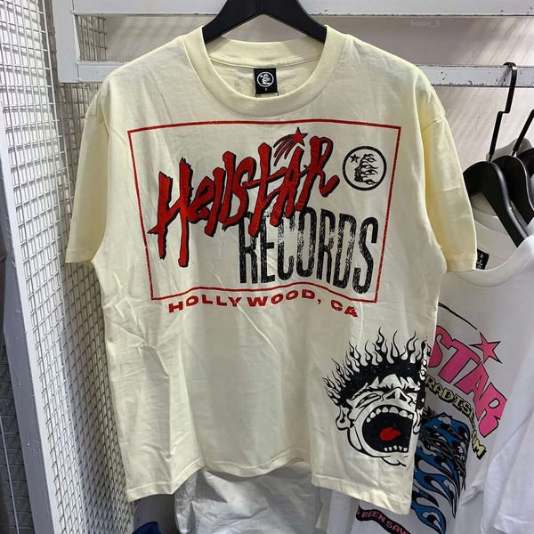 Camisetas Hellstar Camisetas para hombres Tamillas de diseñador TEE GRÁFICO Hell Star Hipster Fabrican Graffiti Graffiti Foil estampado Vintage Black Loose Plus Tamaño 653
