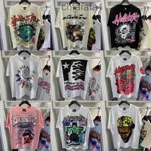 Hellstar Shirt Heren t Design Heren T-shirts Korte mouw Tee Heren Dames Hoge kwaliteit Streetwear Hip Hop Mode t-shirt Kort Us Aize S-xl Vyv0