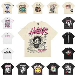 Hellstar Shirt Mens T-shirts courte manche tee hommes femmes de haute qualité streetwear hip hop mode t-shirt hell star helstar short k6