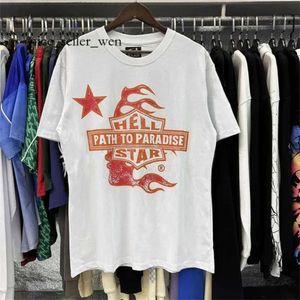 Hellstar Shirt Top Quality 24SSS Summer Mens T-shirts Clain à manches courtes Men Femmes Streetwear Hip Hop Fashion T-shirt Hell Star Hellstar Short Size S-XL 615