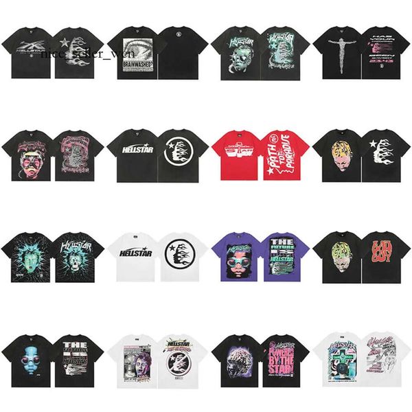 Hellstar Shirt Top QualityMens Designer T-shirt Hellstar Shirt Graphic Tee Hip Hop Summer Fashion Tees Designers Womens Tops Cotton Sleeve Hellstars Clothes 801