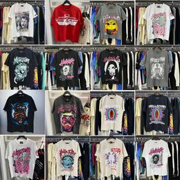 Chemises Hellstar T-shirt à manches courtes Hommes Femmes Haute Qualité Streetwear Hip Hop Mode T-shirt Hell Star Hellstar Court Eur Taille S-xl