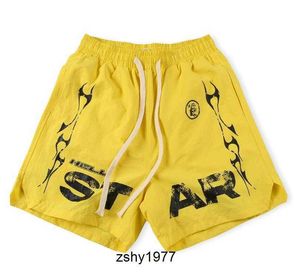 Hellstar Short Hommes High Street Hop Casual Hell Star Shorts Beach Basketball Running Fiess Designer Imprimé Lettre Hommes Wo 5607