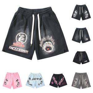 Hellstar Shorts Designer Men Summer Femmes Fashion High Quality Tee Tee Graphic Pantal