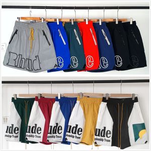 Rhude Shorts Designer shorts Heren Shorts Swims Sworts Beach Trunks voor zwemmen Street Hipster Hipster Letter Print Camo Sports Relaxed Mesh Hellstar Shirt