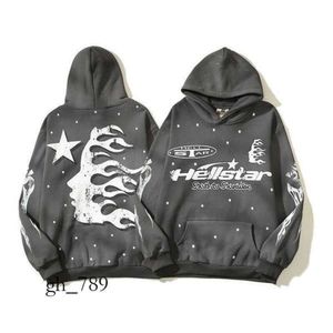 Hellstar Sports Suit Designer Sweat à capuche à manches longues Pantalon Pull Street Hip Hop Rétro Alphabet Imprimer High Street Personnalisé Hell Star Sweat à capuche 551