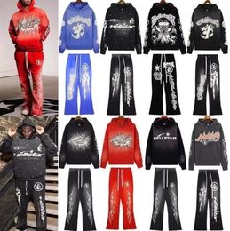 Hellstar Sports Suit Designer Pantalon à manches longues Pantalon Hip Hop Retro Alphabet Print High Street Personnalize Hell Star Sweat à sweat