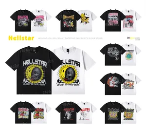 Hellstar lente/zomer nieuwe heren- en damesontwerpers t-shirt geprinte hoogwaardige katoenen casual t-shirt bedrukte hiphop street t-shirt 88SS