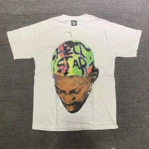 Hellstar Studios Chemises Rodman Vert Tendance Hip-Hop Manches Courtes Unisexe Couverture En Coton Homme Vintage T-shirts Jeunes Streewear Tee Femmes Tomboy Tenues