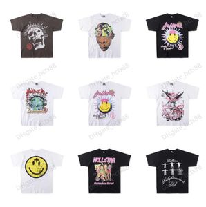 Hellstar Studios klinkt als Heaven T-stuk trendy hiphop korte mouwen T shirts unisex katoen tops man vintage t-shirts zomer losse tees dames tomboy outfits c1