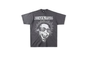 Hellstar Studios T-shirt Rock Roll Tee Trendy Hip-Hop Korte mouwen Acid Washed Man Vrouwen Shirts Unisex Katoenen Tops Mannen Vintage T-shirts Zomer Losse Tee Rock Outfits