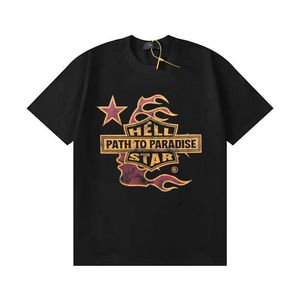 Hellstar Studios Tendance Hip-Hop Manches Courtes Homme Femme T-shirts Unisexe Coton Tops Hommes Vintage T-shirts D'été Lâche Tee Rock 1 G7QZ