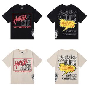 Hellstar T Shirt Designer T Shirts Graphic Tee Fashion Luxury Fashion Camisetas de moda Fun Funny Comics Impresión Doble Hilo Puro Algodón Cortero Manaje corto