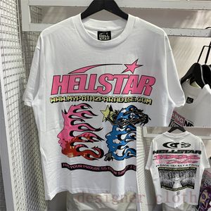 Hellstar T-shirt Designer T-shirts T-shirt graphique Vêtements Hipster Tissu lavé Street Graffiti Lettrage Feuille d'impression Vintage Y2K T-shirt Loose Fitting LBI8