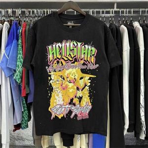 Hellstar T-shirt Heren T-shirts 2023 Shirt Korte Mouw Tee Mannen Vrouwen Hoge Kwaliteit Streetwear Hip Hop Mode T-shirt ster Korte 838