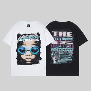 Hellstar T-shirt Rap T-shirt pour hommes et femmes Rappeur Blanc Noir Heavy Duty Craft Unisexe Manches courtes Top High Street Fashion Retro Hellwoman T-shirt Designer T-shirt
