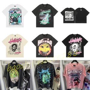 Hellstar T-shirt Rappe Hommes Femmes Tshirt Rappeur Lavé Gris Noir Heavy Craft Unisexe À Manches Courtes Haut High Street Mode Rétro Hell T-shirt Femme Designers Tees H1