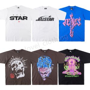 Hellstar camiseta para hombres diseñador THOCHA Men ropa Classic High Street Tee Fashion Thish