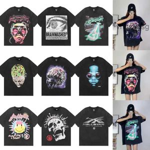 Hellstar T-shirts heren t-shirts Designer Print Streetwear Mannen Vrouwen Mode O-hals Shirt Kids Tees Tops H4G3