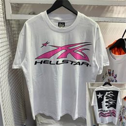 Hellstar T-shirts Hommes et Femmes Designer Manches Courtes Impression À La Mode avec Motif Unique Design Style Hip Hop T-shirts q4