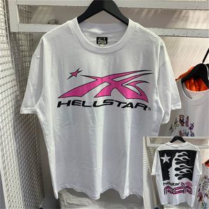 Hellstar T-shirts Hommes et Femmes Designer Manches Courtes Impression À La Mode avec Motif Unique Design Style Hip Hop T-shirts q4