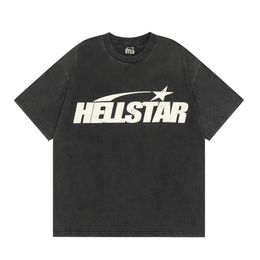 HELLSTAR Y2K MENS T-shirt Hip Hop imprimé motif imprimé grand cou rond Punk respirant 240410