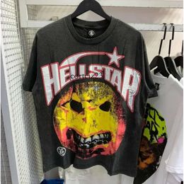 Hellstart shirt ontwerper T Hell Starr Mens dames shorts mouw tee hellstarr polo shir hip street graffiti kleding 604