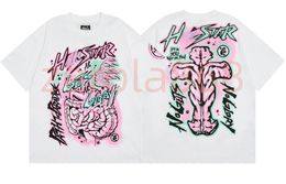 Hellstart Shirt Summer Mens Womens Designer T-shirt T-shirt de coton décontracté avec monogrammé à manches courtes à manches courtes HELLSTART Shirtluxury Hip Hop 568