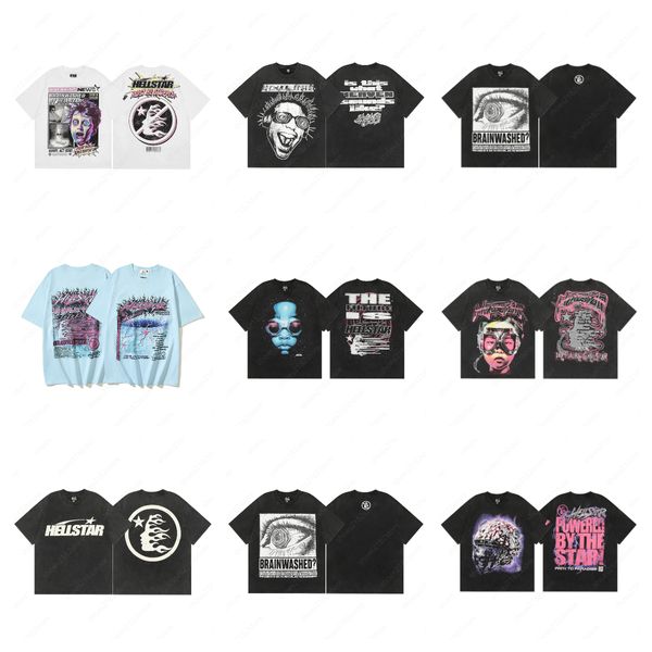 HELLSTART Shirts Luxury Marque Men Fashion Fashion Original Design Hip Hop Coton T-shirt graphique de haute qualité