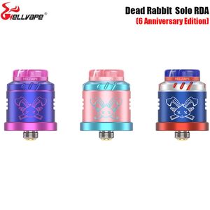 Hellvape Dead Rabbit Solo RDA (6th Anniversery Edition) 0,42Ω Ni80 Clapton-spoel met 24 mm schoonheidsring en 810 Ag+ harsdruppeltip Elektronische sigaret Authentiek