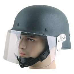 Helmveiligheid stalen helm met transparante pc -vizier militaire stijl cs airsoft tactische helm Duitse m88 beveiligingshelmen