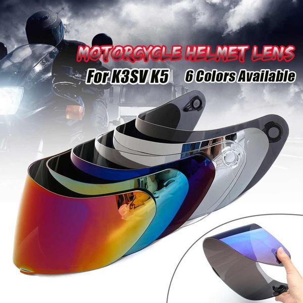 Visor de casque pour AGV K5 K3 SV Motorcycle Casque Pièces de lunettes d'origine pour AGV K3 SV K5 Motorbike HECHET Lens Full Face4211113