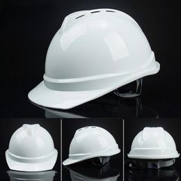 Helmen ABS Bescherm de reddingshelm met aanpassingsknop Veiligheid Hard hoeden Cap Constructie Werk beschermende helmen
