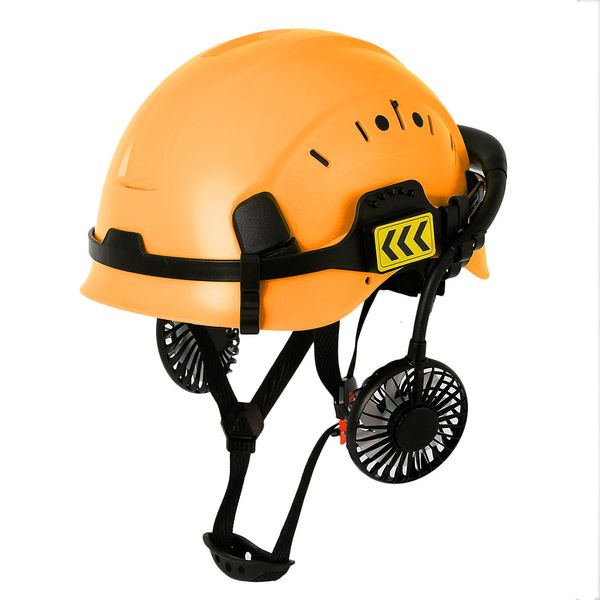 Casques ABS avec ventilateur d'escalade Steeplejack, casque de protection pour les travailleurs, casquette rigide, fournitures de sécurité pour la Construction en plein air