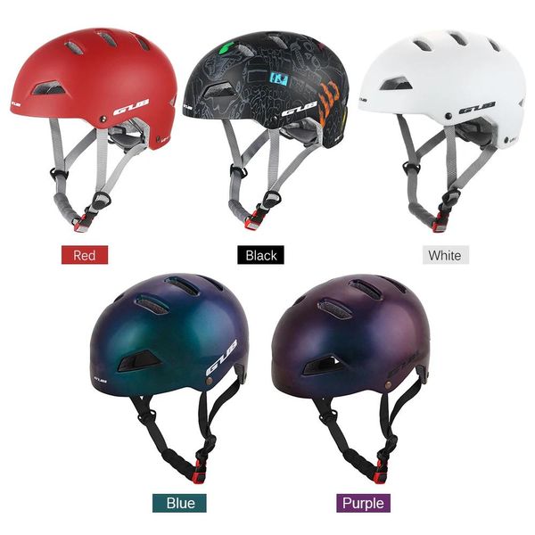 Cascos Casco de ciclismo GUB Adultos Ourdoor MultiSport Patinaje Escalada en roca Scooter Casco protector de seguridad Protector de cabeza