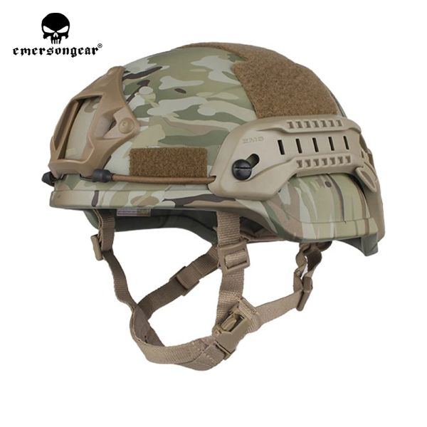 Casques Emersongear Tactical Casque Ach Mich 2002 Protective Gear Headwear Special Action Version Airsoft Military Hunting Sport Abs