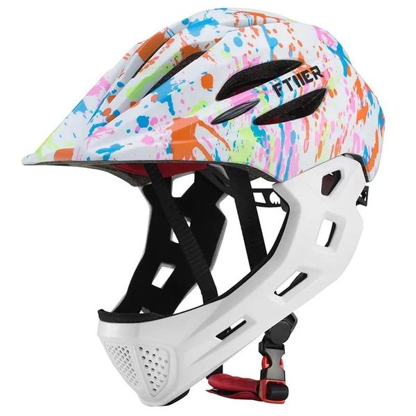 Casques Led enfants tout-terrain casque de vélo de montagne intégral Sports d'équilibre casque de cyclisme de descente Cascos Ciclismo adapté pour les enfants de 310 ans