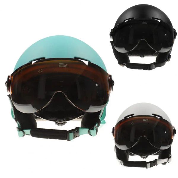 Casmets hombres para mujeres de invierno sports de nieve de esquí de esquí integral casco de snowboard con equipos de protección de la cabeza de esquí al aire libre