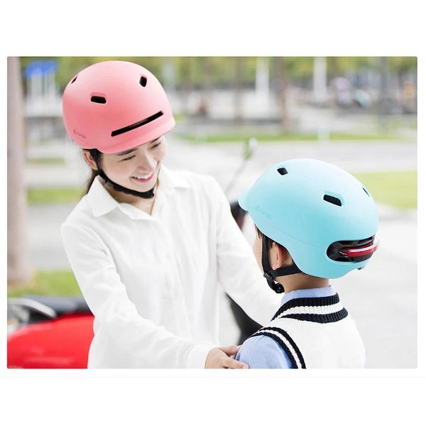 Cascos Mijia Smart4u Smart Flash Ciclismo Casco Bicicleta Luz LED Mtb Scooter Bicicleta eléctrica Montar Deportes Transpirable Commuter Casco