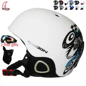 Helmen Moon MS86/MTV18 PC+EPS volwassen ski helm mannen vrouwen schaatsen skateboard helm sneeuw sport snowboardhelmen met een brilcadeaus