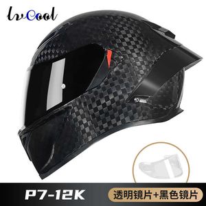 Cascos Moto AGV Diseño de motocicleta Agv Safety Comfort Casco completo de fibra de carbono certificado Agv3c para hombre Gorro cálido de invierno antivaho Ranura para auriculares Bluetooth SERR