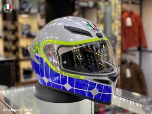 Cascos Moto AGV Diseño de motocicleta Confort Agv K1 K3sv Lente dual Motocicleta Four Seasons Commuter Casco de seguridad de cubierta completa M7EQ