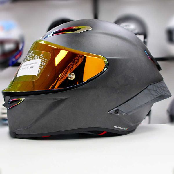 Cascos Moto AGV Diseño De Motocicleta Motocicleta Seguridad Comodidad Agv Pista Gprr Fibra De Carbono Negro Rojo Trail Racing Casco Completo 75 Aniversario Camaleón KSXZ