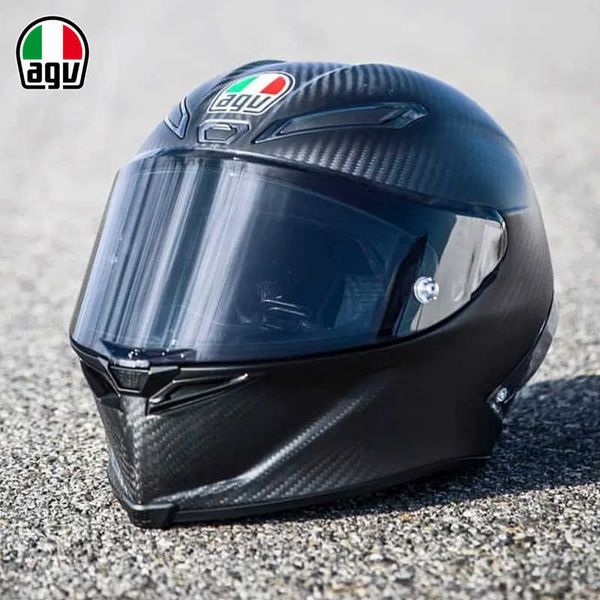 Cascos Moto AGV Diseño de motocicletas Seguridad de motocicletas Comodidad Italiano Agv Pista Gp Rr Carreras profesionales Fibra de carbono Ciclismo al aire libre Casco completo 4P3L